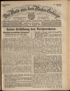 Der Bote aus dem Riesen-Gebirge : Zeitung für alle Stände, R. 115, 1927, nr 201