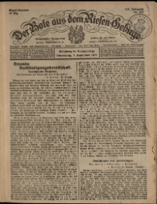 Der Bote aus dem Riesen-Gebirge : Zeitung für alle Stände, R. 115, 1927, nr 204