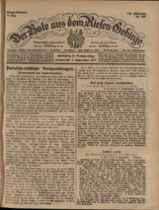 Der Bote aus dem Riesen-Gebirge : Zeitung für alle Stände, R. 115, 1927, nr 206