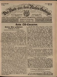Der Bote aus dem Riesen-Gebirge : Zeitung für alle Stände, R. 115, 1927, nr 208