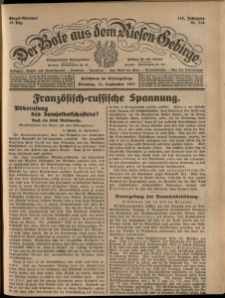 Der Bote aus dem Riesen-Gebirge : Zeitung für alle Stände, R. 115, 1927, nr 214