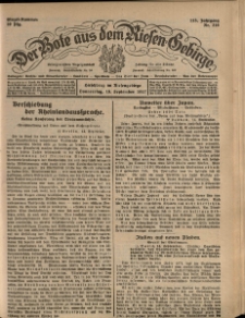Der Bote aus dem Riesen-Gebirge : Zeitung für alle Stände, R. 115, 1927, nr 216