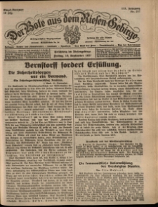 Der Bote aus dem Riesen-Gebirge : Zeitung für alle Stände, R. 115, 1927, nr 217