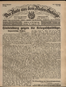 Der Bote aus dem Riesen-Gebirge : Zeitung für alle Stände, R. 115, 1927, nr 220