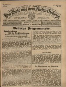 Der Bote aus dem Riesen-Gebirge : Zeitung für alle Stände, R. 115, 1927, nr 222