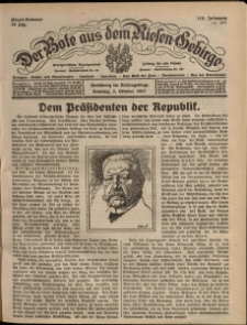 Der Bote aus dem Riesen-Gebirge : Zeitung f&uuml;r alle St&auml;nde, R. 115, 1927, nr 231