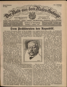 Der Bote aus dem Riesen-Gebirge : Zeitung für alle Stände, R. 115, 1927, nr 231