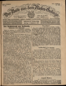 Der Bote aus dem Riesen-Gebirge : Zeitung für alle Stände, R. 115, 1927, nr 259