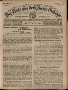 Der Bote aus dem Riesen-Gebirge : Zeitung für alle Stände, R. 115, 1927, nr 263