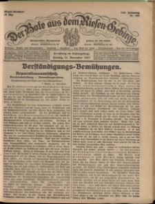 Der Bote aus dem Riesen-Gebirge : Zeitung für alle Stände, R. 115, 1927, nr 265