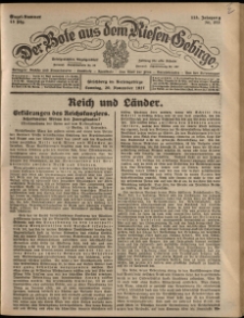 Der Bote aus dem Riesen-Gebirge : Zeitung für alle Stände, R. 115, 1927, nr 272