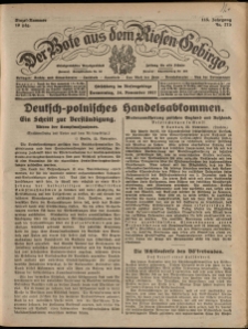 Der Bote aus dem Riesen-Gebirge : Zeitung für alle Stände, R. 115, 1927, nr 275