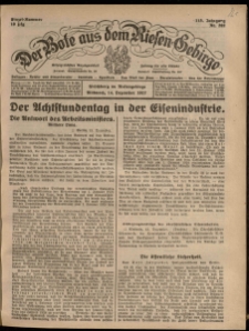 Der Bote aus dem Riesen-Gebirge : Zeitung für alle Stände, R. 115, 1927, nr 292