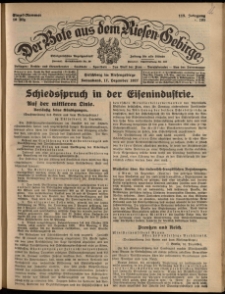 Der Bote aus dem Riesen-Gebirge : Zeitung für alle Stände, R. 115, 1927, nr 295