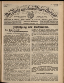 Der Bote aus dem Riesen-Gebirge : Zeitung für alle Stände, R. 115, 1927, nr 296