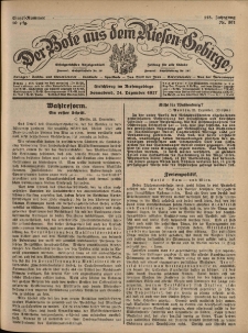 Der Bote aus dem Riesen-Gebirge : Zeitung für alle Stände, R. 115, 1927, nr 301
