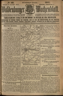 Waldenburger Wochenblatt, Jg. 63, 1917, nr 89