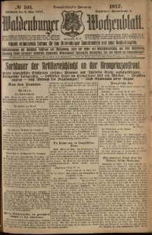 Waldenburger Wochenblatt, Jg. 63, 1917, nr 101