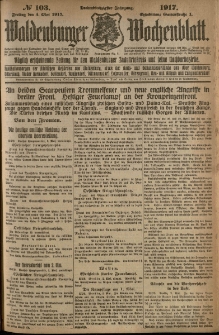 Waldenburger Wochenblatt, Jg. 63, 1917, nr 103