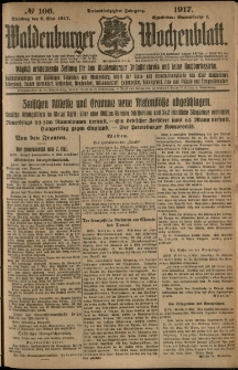 Waldenburger Wochenblatt, Jg. 63, 1917, nr 106