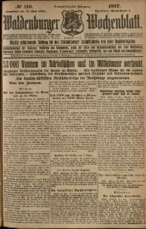 Waldenburger Wochenblatt, Jg. 63, 1917, nr 110