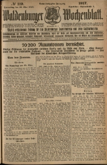 Waldenburger Wochenblatt, Jg. 63, 1917, nr 119