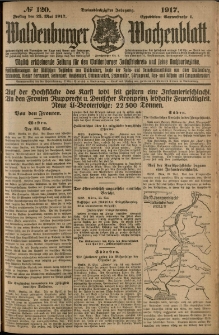 Waldenburger Wochenblatt, Jg. 63, 1917, nr 120