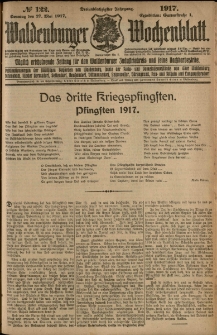 Waldenburger Wochenblatt, Jg. 63, 1917, nr 122