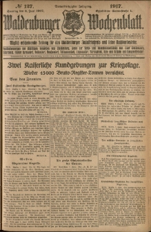 Waldenburger Wochenblatt, Jg. 63, 1917, nr 127