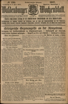 Waldenburger Wochenblatt, Jg. 63, 1917, nr 130