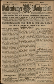 Waldenburger Wochenblatt, Jg. 63, 1917, nr 132