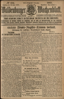Waldenburger Wochenblatt, Jg. 63, 1917, nr 134