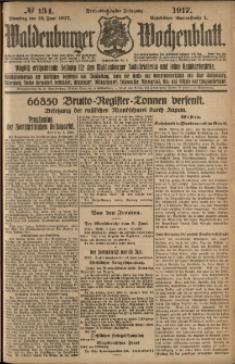 Waldenburger Wochenblatt, Jg. 63, 1917, nr 134
