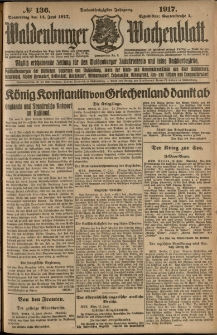 Waldenburger Wochenblatt, Jg. 63, 1917, nr 136