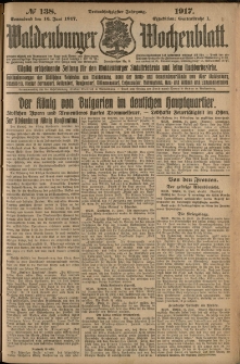 Waldenburger Wochenblatt, Jg. 63, 1917, nr 138