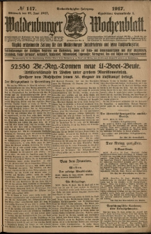 Waldenburger Wochenblatt, Jg. 63, 1917, nr 147