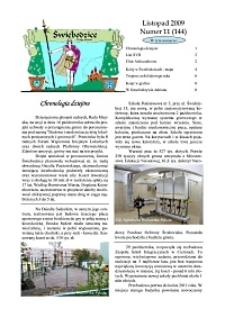 Świebodzice - Dzieje Miasta, 2009, nr 11 (144) [Dokument elektroniczny]