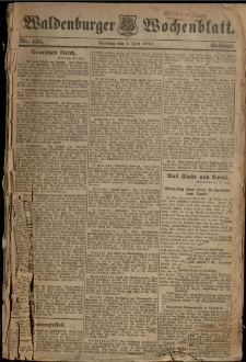 Waldenburger Wochenblatt, Jg. 63, 1917, nr 151