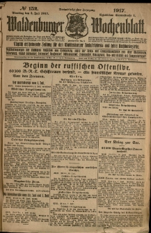 Waldenburger Wochenblatt, Jg. 63, 1917, nr 152
