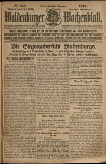 Waldenburger Wochenblatt, Jg. 63, 1917, nr 153
