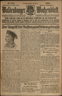 Waldenburger Wochenblatt, Jg. 63, 1917, nr 154