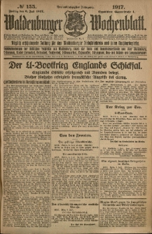 Waldenburger Wochenblatt, Jg. 63, 1917, nr 155