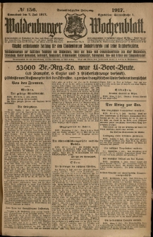 Waldenburger Wochenblatt, Jg. 63, 1917, nr 156