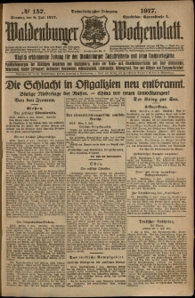 Waldenburger Wochenblatt, Jg. 63, 1917, nr 157