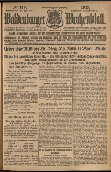 Waldenburger Wochenblatt, Jg. 63, 1917, nr 159