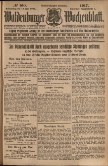 Waldenburger Wochenblatt, Jg. 63, 1917, nr 160
