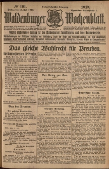 Waldenburger Wochenblatt, Jg. 63, 1917, nr 161