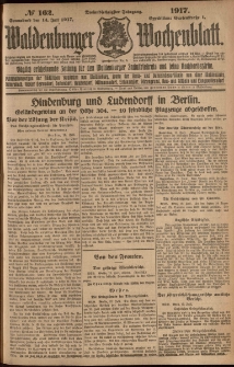 Waldenburger Wochenblatt, Jg. 63, 1917, nr 162