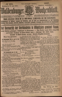 Waldenburger Wochenblatt, Jg. 63, 1917, nr 170