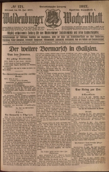 Waldenburger Wochenblatt, Jg. 63, 1917, nr 171